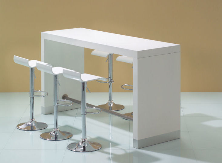 Brückenhochtisch  weiß, 200 cm x 78 cm x 108cm